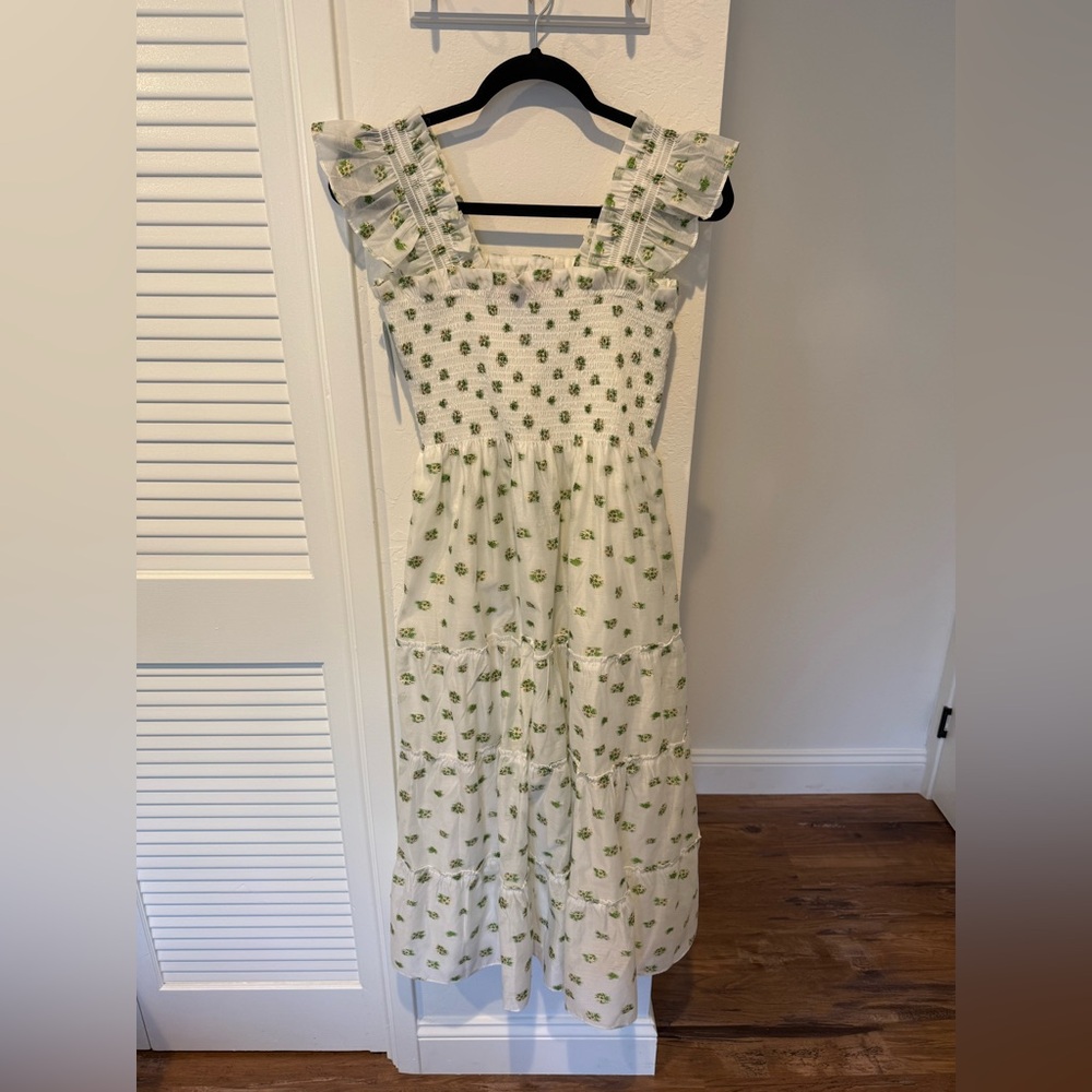 Hill House Collector's Edition Nap Dress in White and Pink